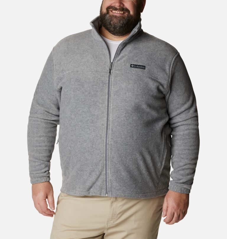 Men\'s Columbia Steens Mountain 2.0 Full Zip Fleece Jackets Grey | Plus Size CA-B63L8
